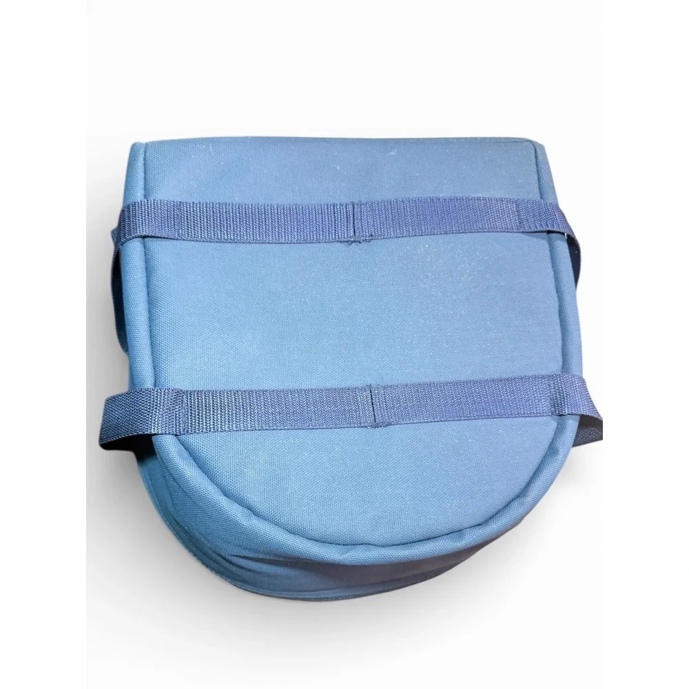 Pyrex Portables Blue Insulated Round Food Carrier Bag Thermal Tote Hot Cold Pack
